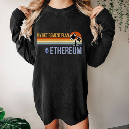 ETH Retirement Plan Washed Long Sleeve Tee