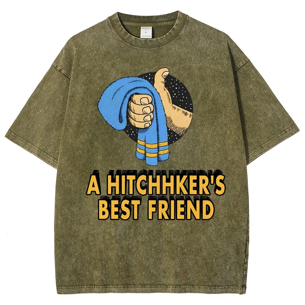 A Hitchhiker‘S Best Friend  Vintage Distressed T-shirt