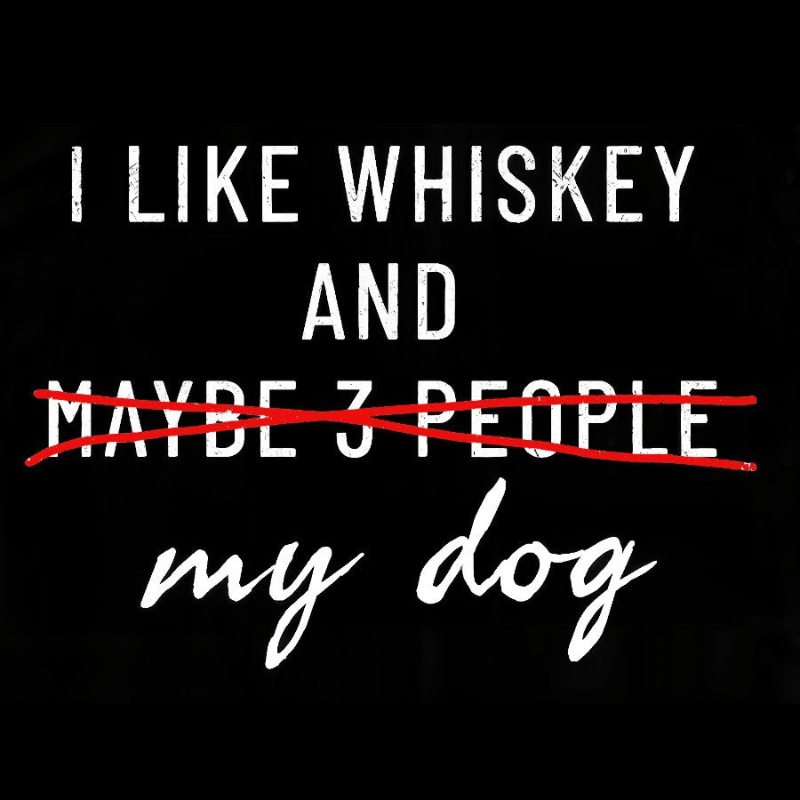 I like Whiskey and my Dog Vintage Distressed Washed Tank
