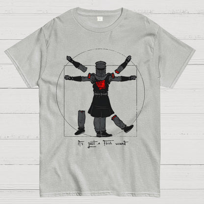 Vitruvian Man- Black Knight Geek T-Shirt