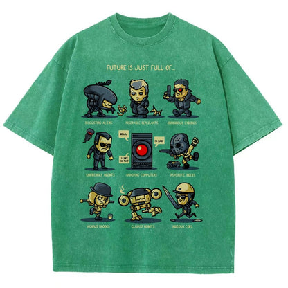 Dystopian Future Vintage Distressed T-shirt