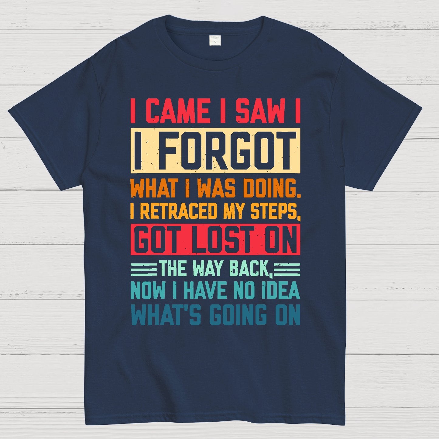 I Came I Saw I Forgot What I Was Doing Sarcastic Geek T-Shirt