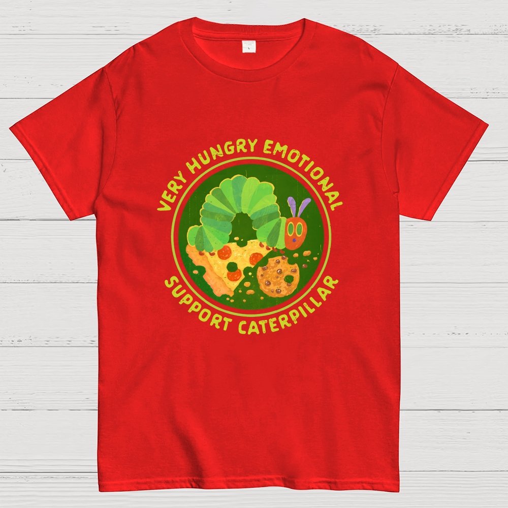 Emotional Support Caterpillar Geek T-Shirt