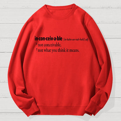 Unbelievable Definition Geek Cotton Sweatshirt