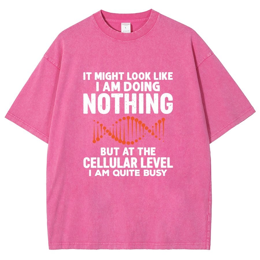 It Might Look Like I Am Doing Nothing Vintage Distressed T-shirt