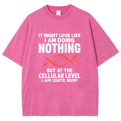 It Might Look Like I Am Doing Nothing Vintage Distressed T-shirt
