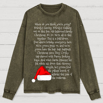 Christmas Rant Washed Long Sleeve Tee