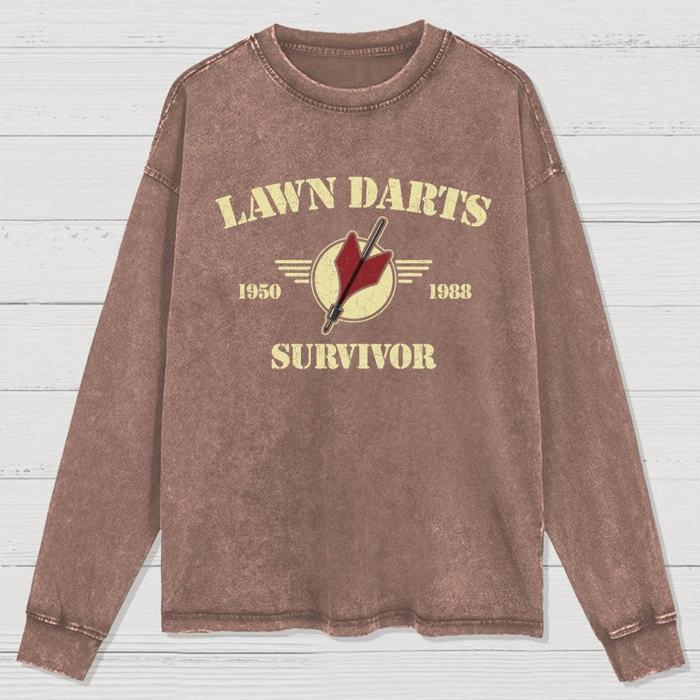 Lawn Darts Survivor Washed Long Sleeve Tee