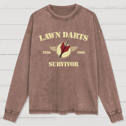 Lawn Darts Survivor Washed Long Sleeve Tee