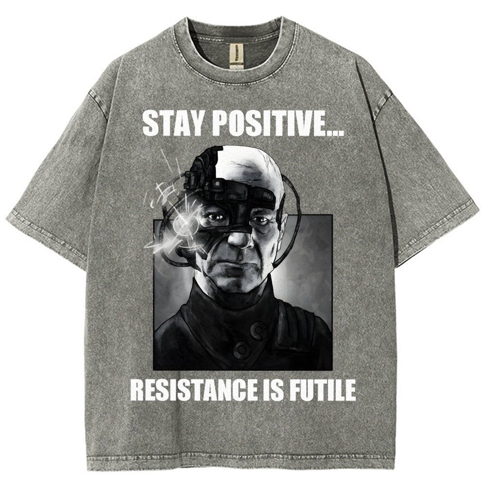 Stay positive... Persistence is key Vintage Distressed T-shirt