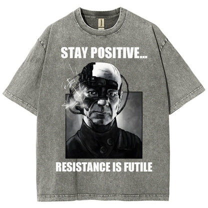 Stay positive... Persistence is key Vintage Distressed T-shirt