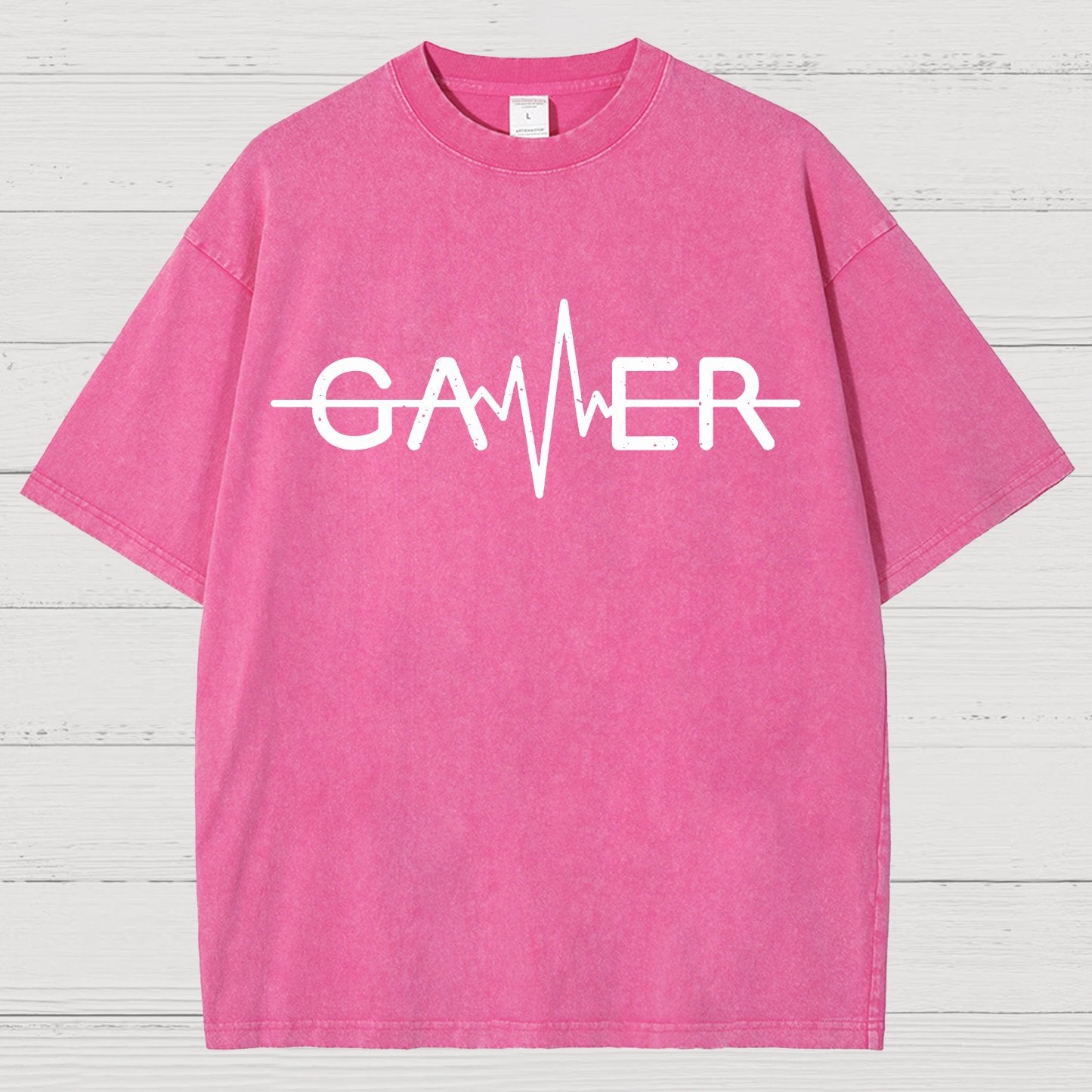 Gamer Heartbeat Vintage Distressed T-shirt