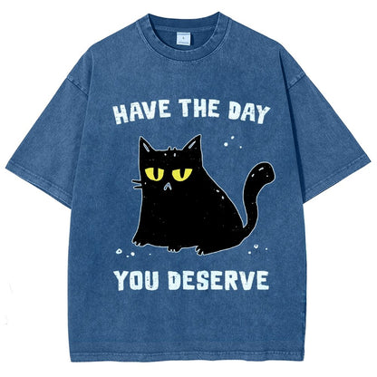 Karma Kitten Vintage Distressed T-shirt