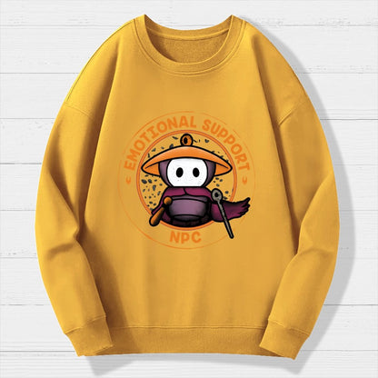 Emotional Support NPC Geek Cotton Sweatshirt