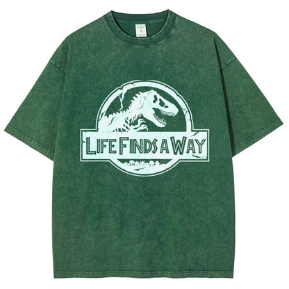 Life Finds A Way Vintage Distressed T-shirt