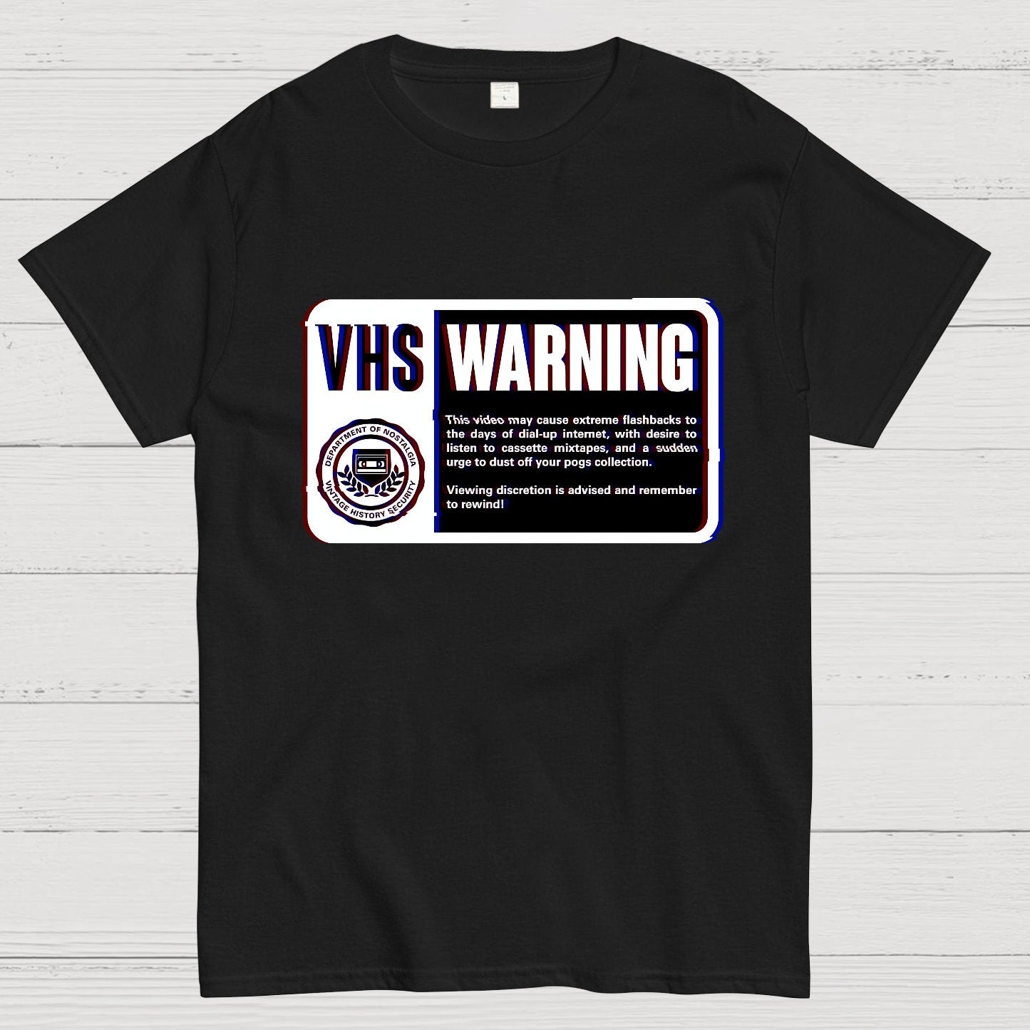 VHS Nostalgia Warning Buy Now Geek T-Shirt