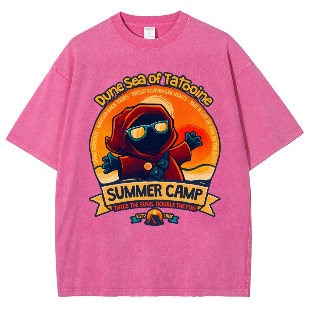 Sandy Sea Summer Camp Vintage Distressed T-shirt