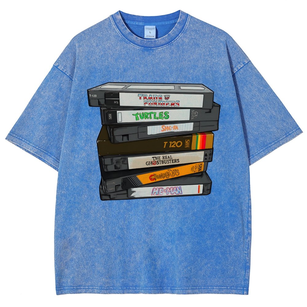 Nostalgic VHS - Action Edition Vintage Distressed T-shirt