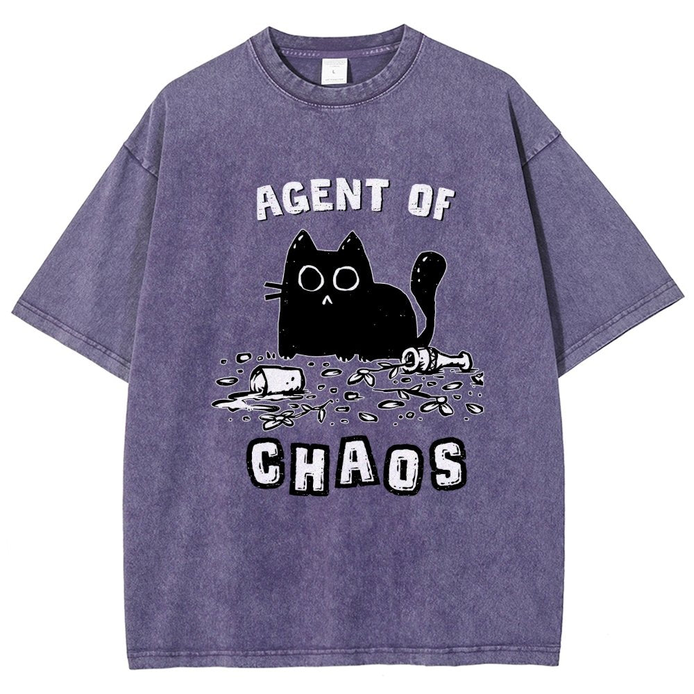Agent of Chaos Vintage Distressed T-shirt