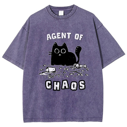 Agent of Chaos Vintage Distressed T-shirt