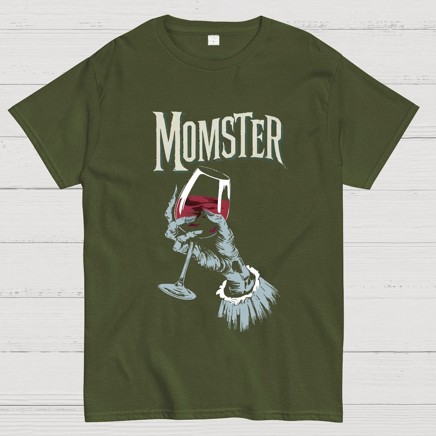 Funny Momster Design Halloween Art Geek T-Shirt