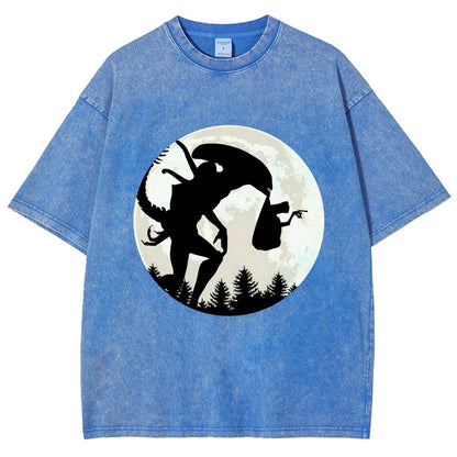 Space Creature Vintage Distressed T-shirt