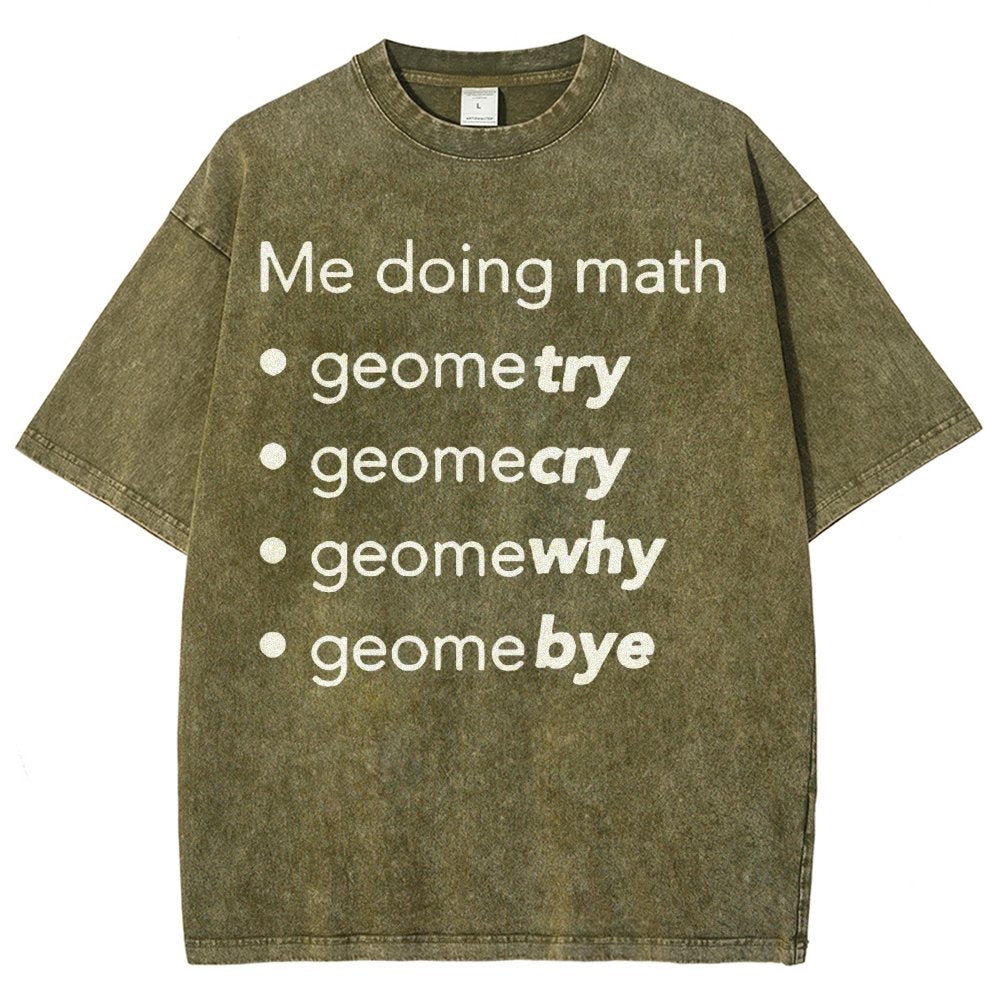 Me Doing Math Vintage Distressed T-shirt
