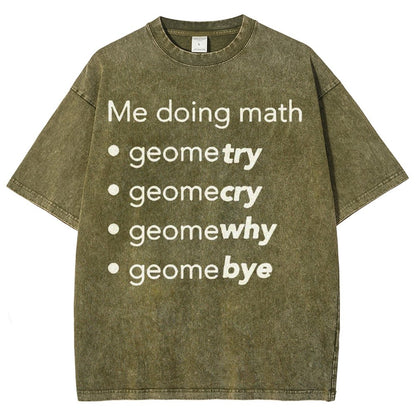 Me Doing Math Vintage Distressed T-shirt