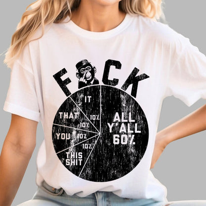 Sentiment Quantification Failure Pie Chart Geek T-Shirt