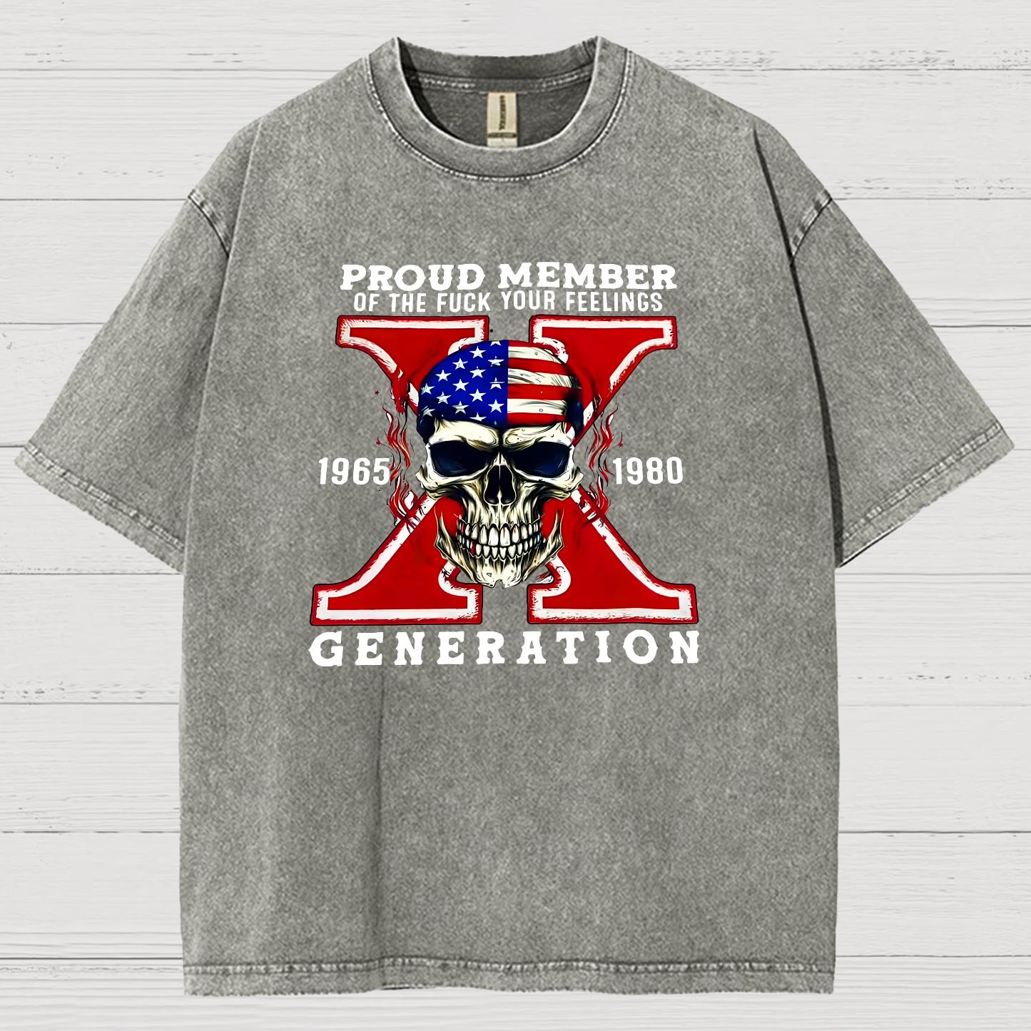 Generation X Vintage Distressed T-shirt