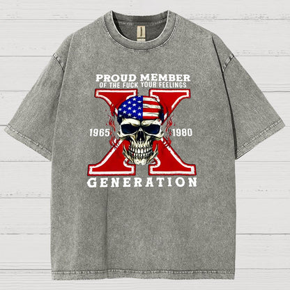 Generation X Vintage Distressed T-shirt