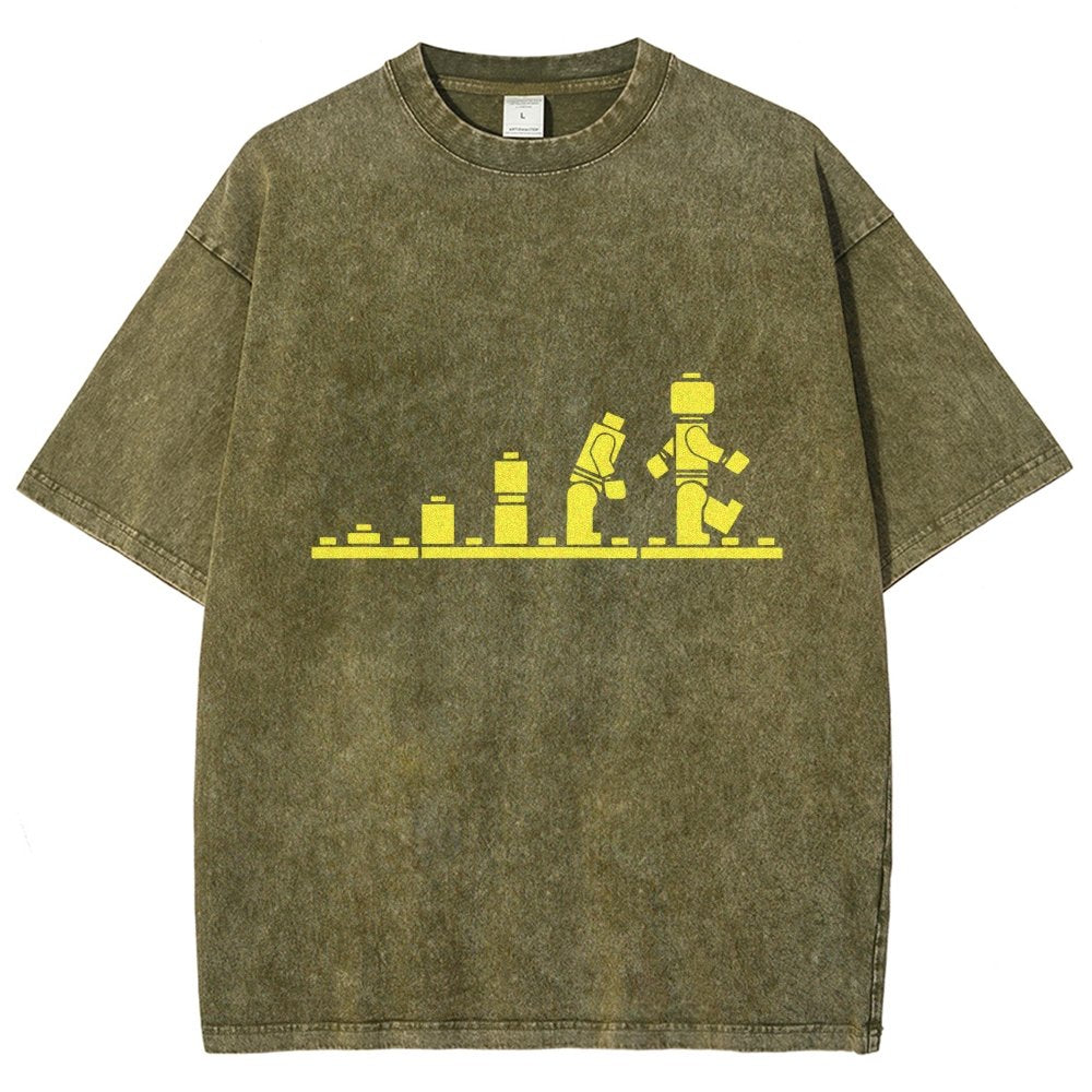Bricks Evolution Vintage Distressed T-shirt