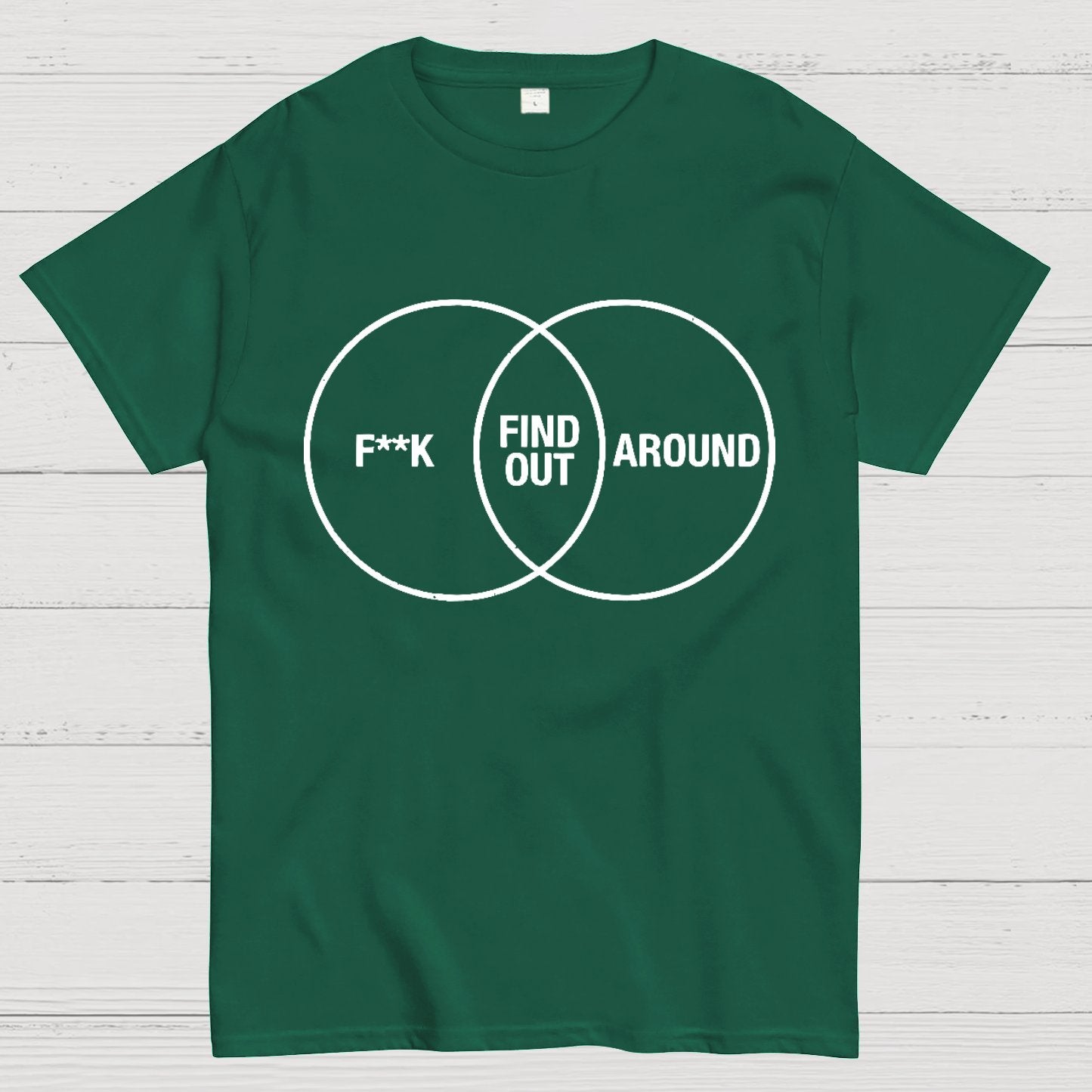 F Around and Find Out Venn Diagram Geeky T-Shirt