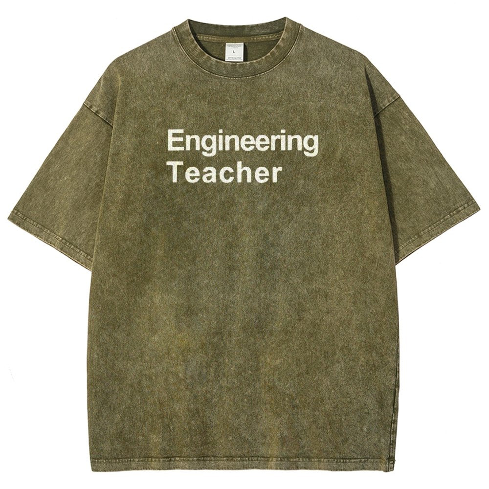 Engineering Teacher Unisex Washed T-Shirt