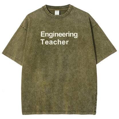 Engineering Teacher Unisex Washed T-Shirt