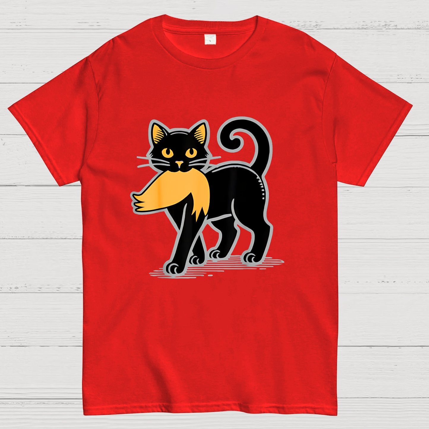 Black Cat Sarcasm Geek T-Shirt