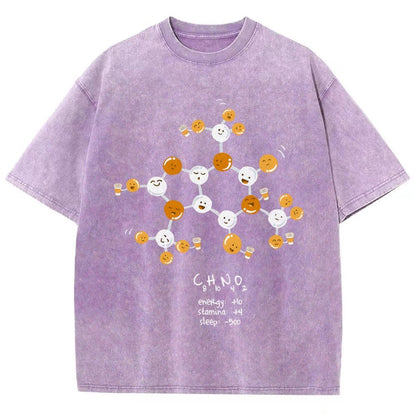 Caffeine Power Up Vintage Distressed T-shirt