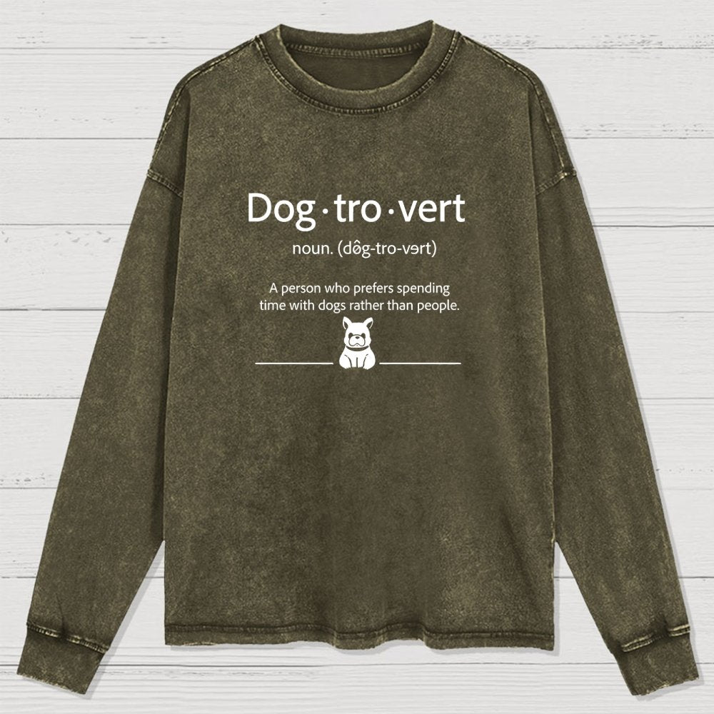 Dog-Tro-Wash Washed Long Sleeve Tee