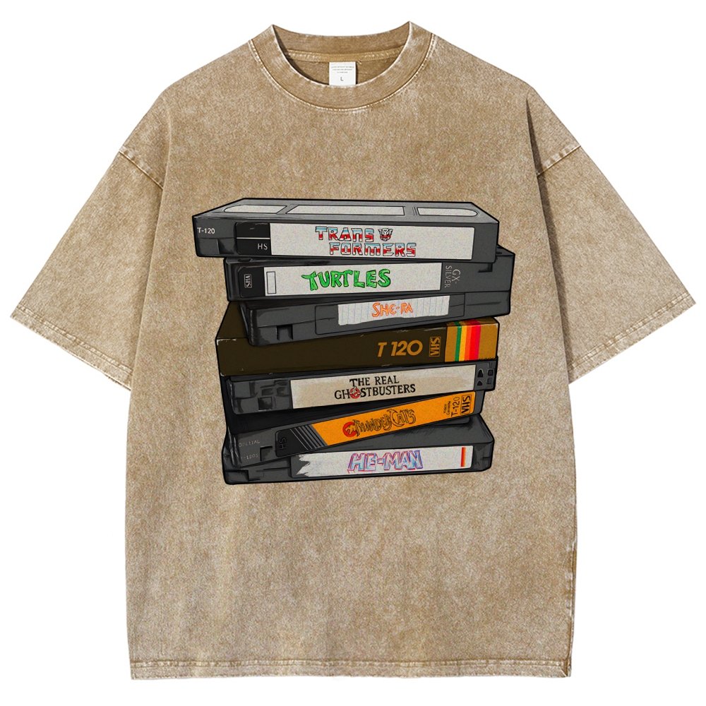 Nostalgic VHS - Action Edition Vintage Distressed T-shirt