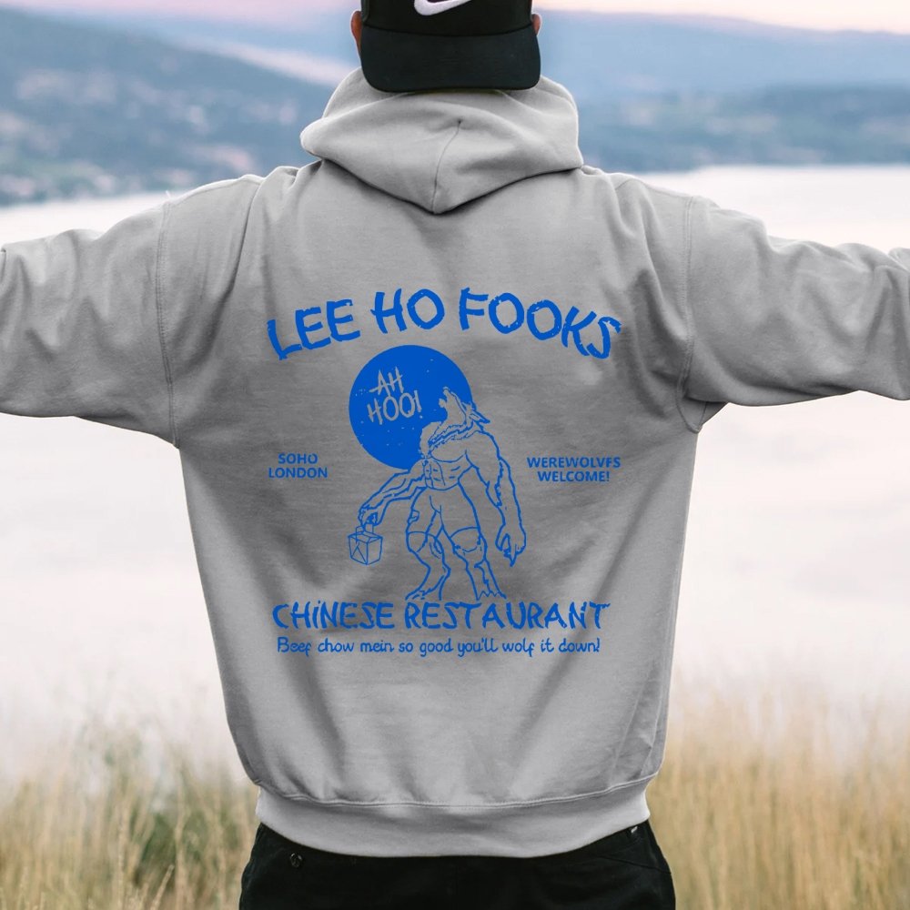 Lee Ho Fooks Chinese Restaurant Printed Back Unisex Cotton Hoodie