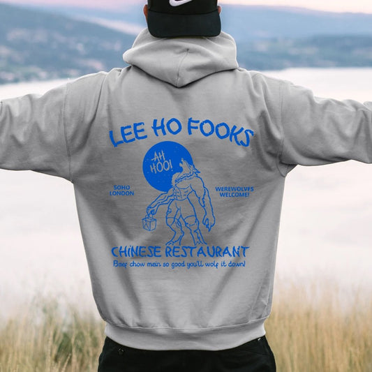 Lee Ho Fooks Chinese Restaurant Printed Back Unisex Cotton Hoodie