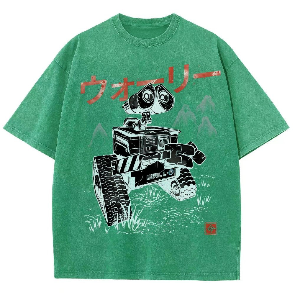 EcoBot Sumi-E Vintage Distressed T-shirt