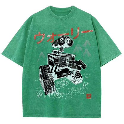 EcoBot Sumi-E Vintage Distressed T-shirt