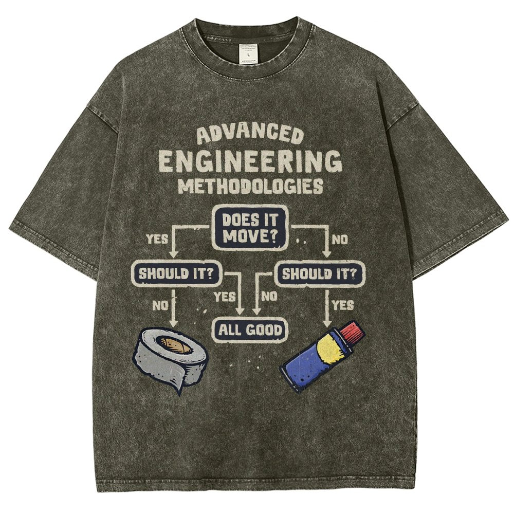 Advanced Engineering Vintage Distressed T-shirt
