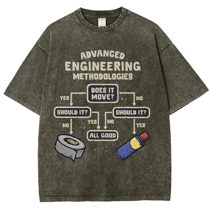 Advanced Engineering Vintage Distressed T-shirt