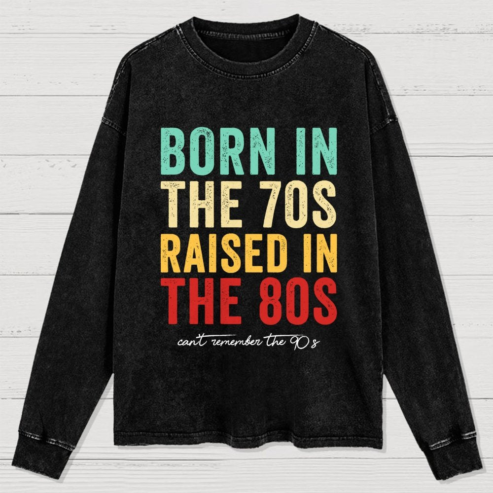 Raised in the 80s Washed Long Sleeve Tee