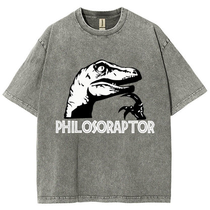 Philosoraptor Vintage Distressed T-shirt