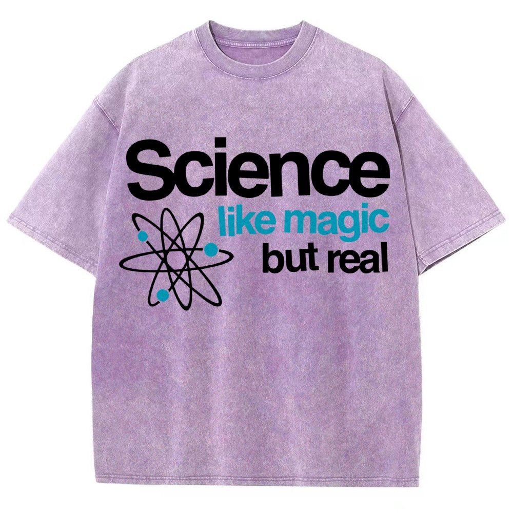 Science Like Magic But Real Vintage Distressed T-shirt