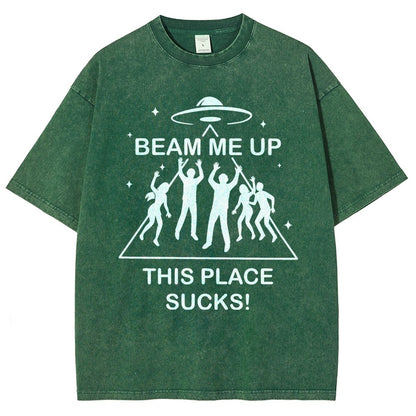 Warp Me Away Vintage Distressed T-shirt