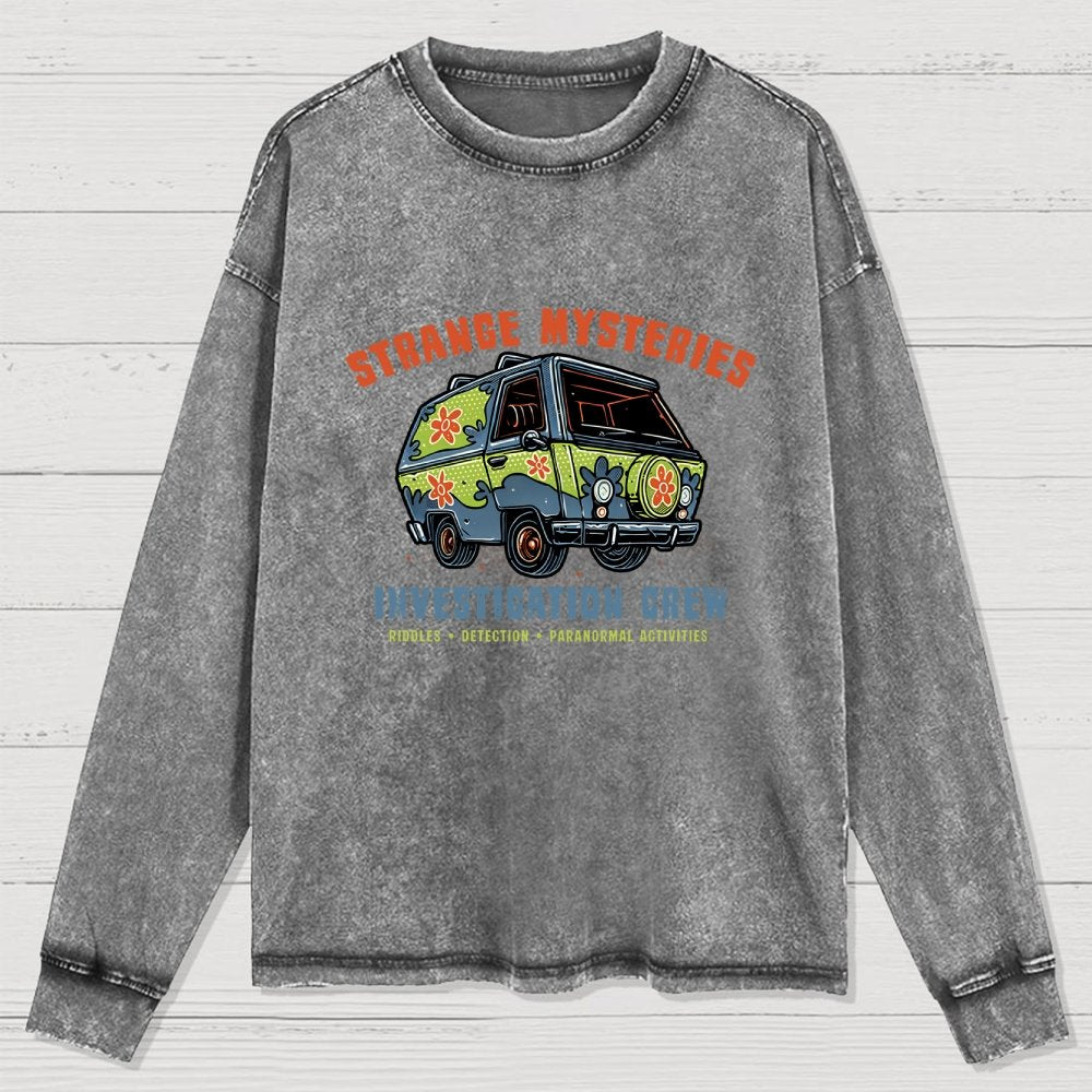 Strange Mysteries Washed Long Sleeve Tee